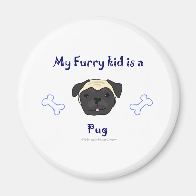 PugFawn Magnet (Framsidan)