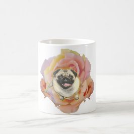 PugFlower keramisk kaffemugg