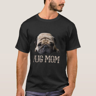 Pugg Mamma Hundälskare Mor-dagen T Shirt
