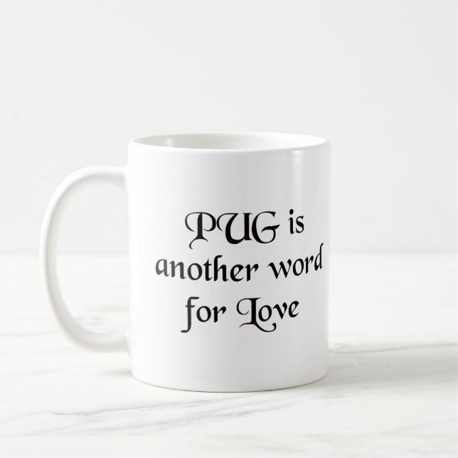 Pugg ord kaffe mugg (Vänster)