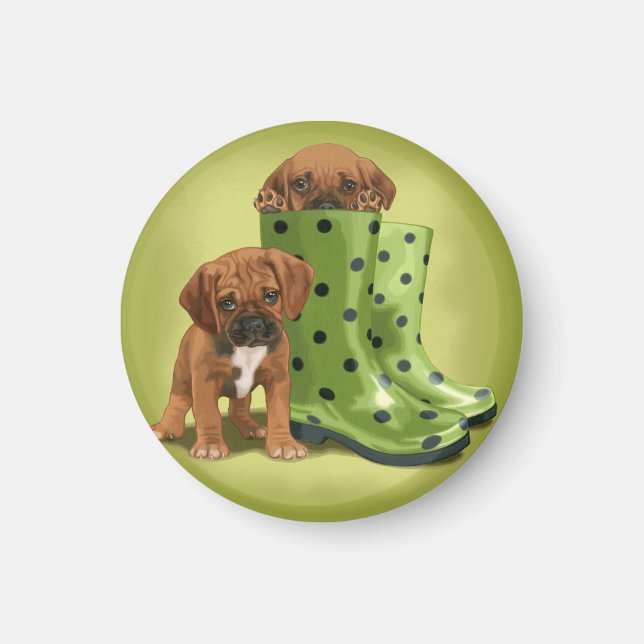 Puggel i stövlar magnet (Framsidan)