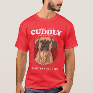 Puggelgåva kan se udda ut som Hundägare Puggle-gåv T Shirt