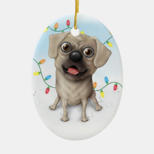 Puggle 2 - Julprydnad Julgransprydnad Keramik