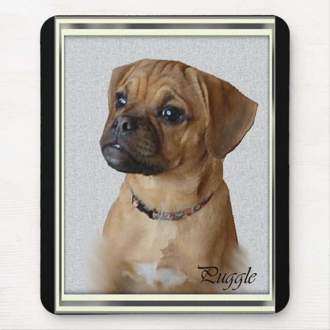 Puggle Älskare Gifts Musmatta (Framsidan)