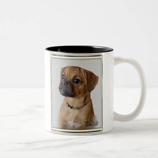 Puggle Älskare Gifts Två-Tonad Mugg (Höger)