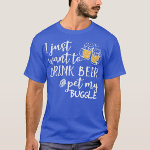 Puggle Hund älskare Beer Tees Rolig hund Mamma Gif T Shirt