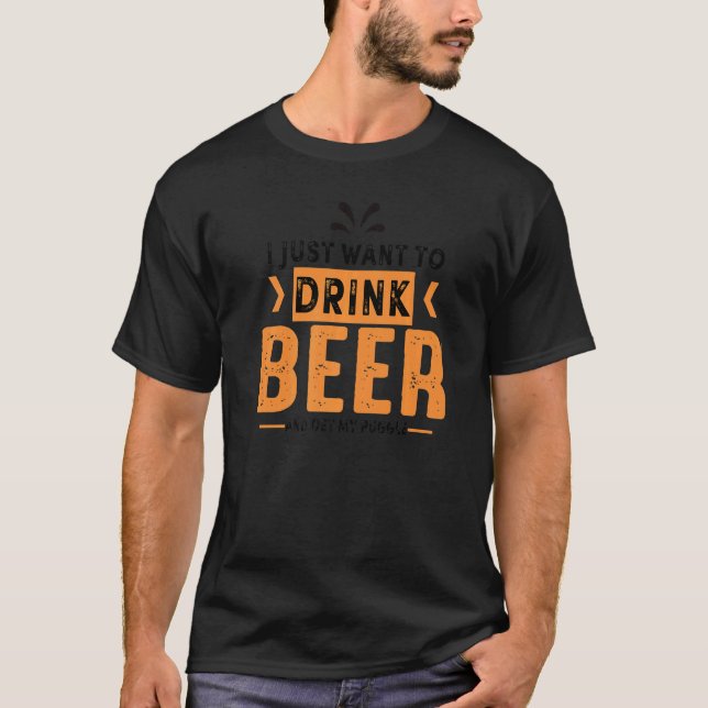 Puggle Hund Beer Hund Mamma T Shirt (Framsida)