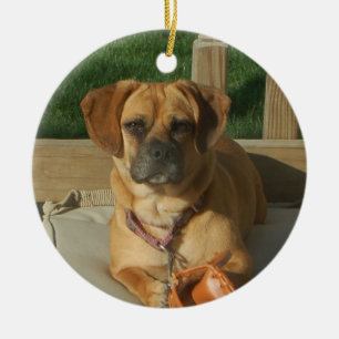 Puggle julprydnad julgransprydnad keramik
