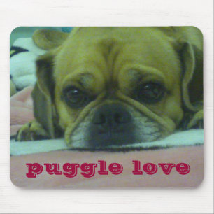 Puggle kärlekmousepad musmatta