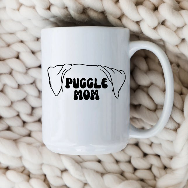 Puggle Mamma-kaffe Mugg (Puggle Mom Coffee Cup)