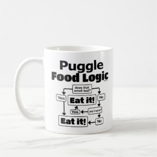 Puggle matlogik kaffemugg