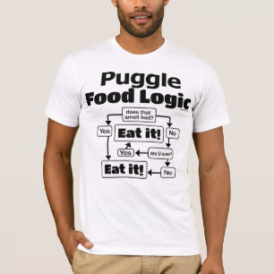 Puggle matlogik t shirt
