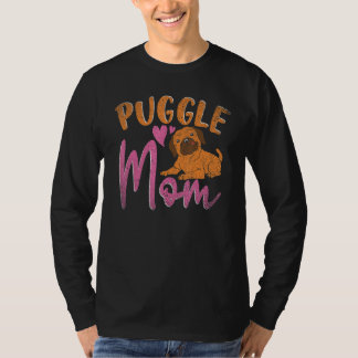 Puggle Mom Dog  Dog Owner Animal Mothers Day Puggl T Shirt