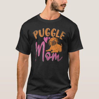 Puggle Mom Dog  Dog Owner Animal Mothers Day Puggl T Shirt