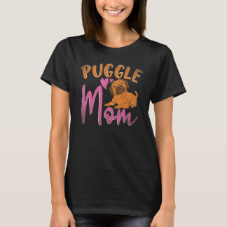 Puggle Mom Dog  Dog Owner Animal Mothers Day Puggl T Shirt