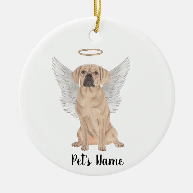 Puggle Sympathy Memorial Julgransprydnad Keramik (Framsidan)