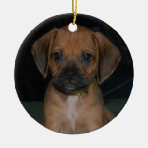 puggleprydnad julgransprydnad keramik