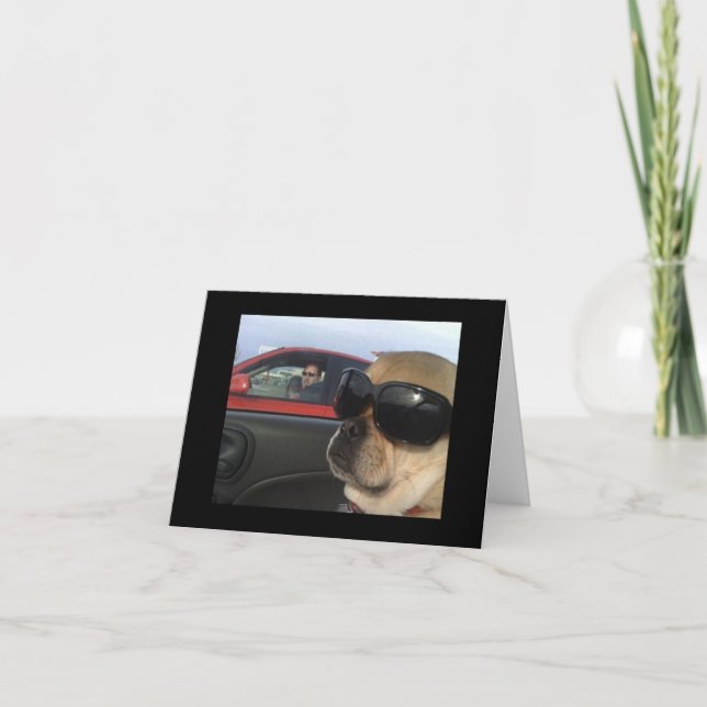 Puggles hälsningkort kort (Framsida)