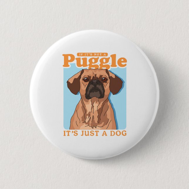 Puggles Hundägare Det är en Puggle-kopia Knapp (Framsida)
