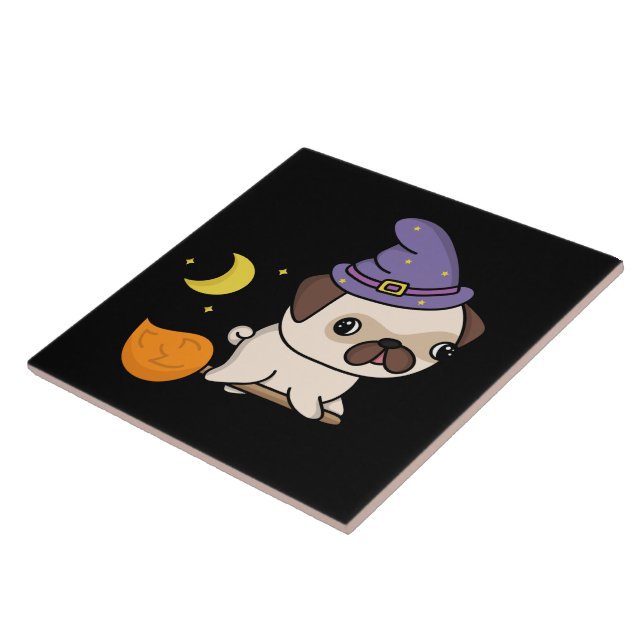 Puggy Halloween-platta Kakelplatta (Sidan)