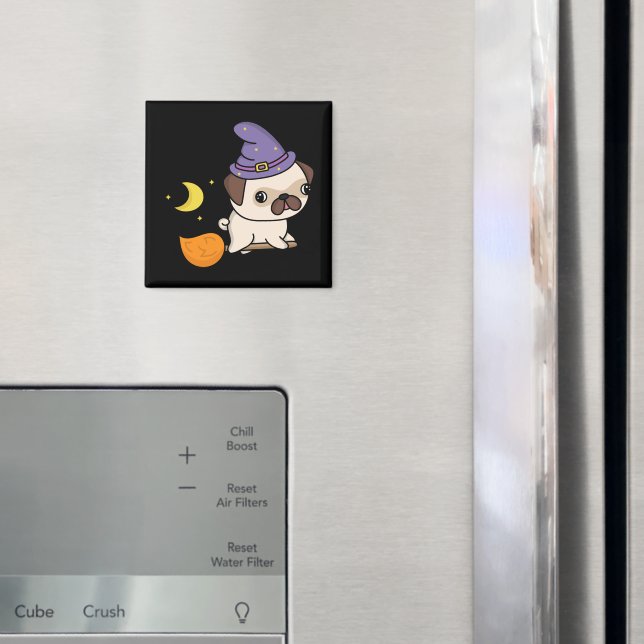 Puggy Häxa Magnet (In Situ (Fridge))