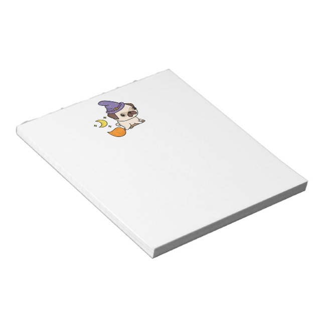 Puggy Häxa Notepad Anteckningsblock (Vinklad)