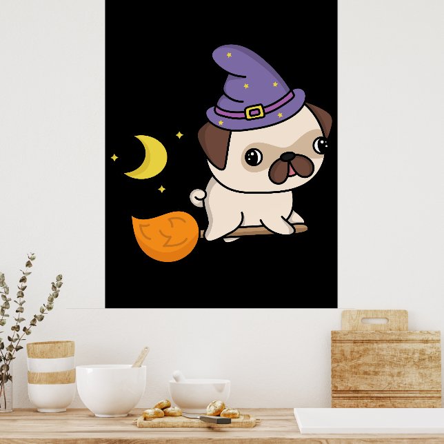 Puggy Häxaffisch Poster (Kök)