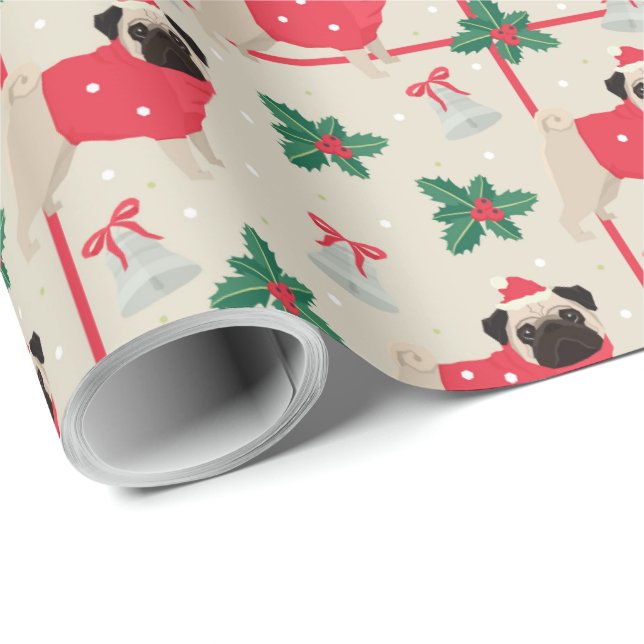 Puggy Jul Wrapping Papper Presentpapper (Rullad Hörn)