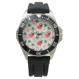 Puggy-julbevakning Armbandsur