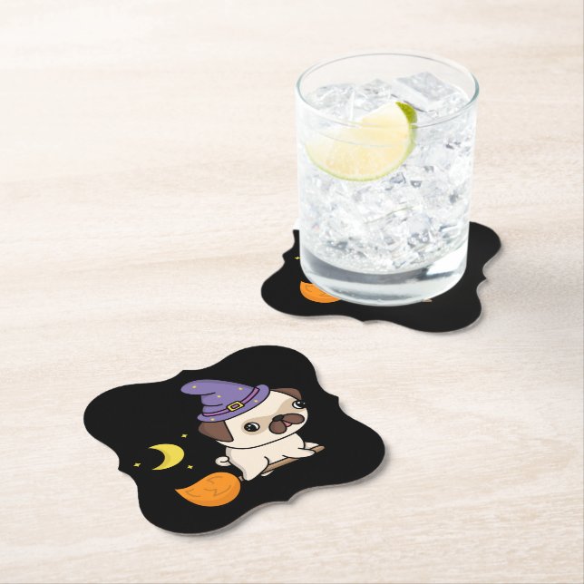 Puggy Witch Coasters #2 Underlägg Papper (Insitu)