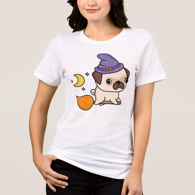 Puggy Witch Shirt #2 T (Framsida)