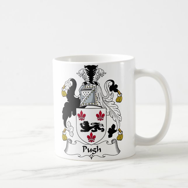 Pugh familjvapensköld kaffemugg (Höger)