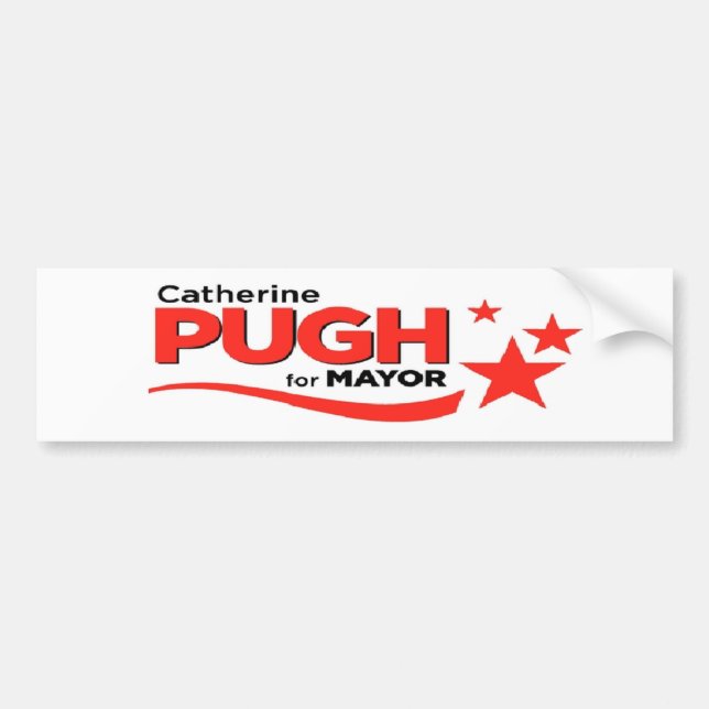 Pugh för borgmästarebildekal bildekal (Framsidan)