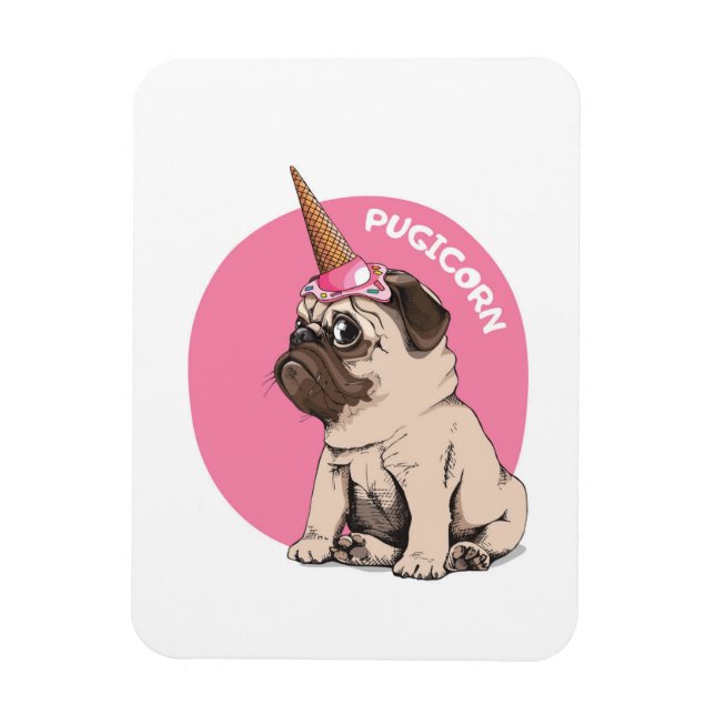 Pugicorn Magnet (Vertikal)