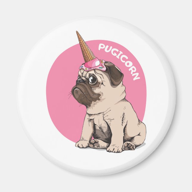 Pugicorn Magnet (Framsidan)