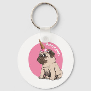 Pugicorn Nyckelring