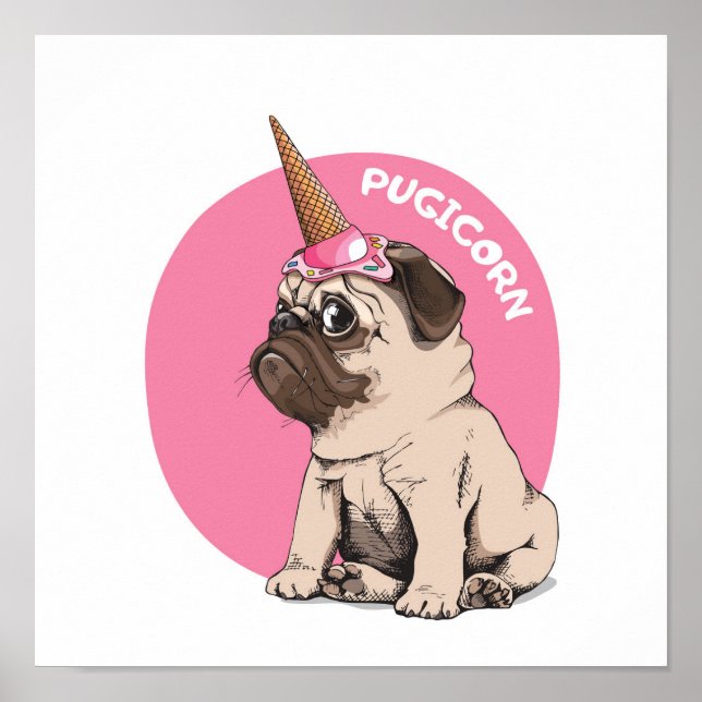 Pugicorn Poster (Framsidan)