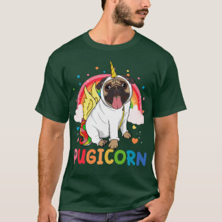 Pugicorn Pug Unicorn T Shirt