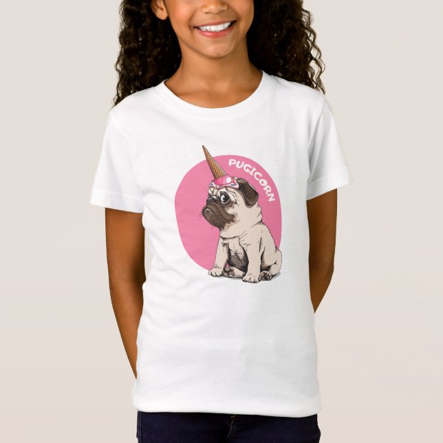 Pugicorn T Shirt (Framsida)