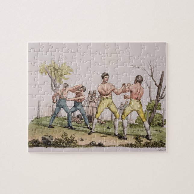 Pugilists pläterar 31 från 'historien av Natioen Pussel (Horisontell)