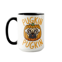 Pugkin Pug Hund Halloween Mugg - Spooky Tee