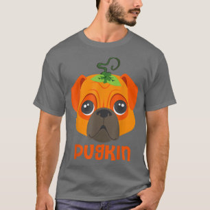 Pugkin Pug Pumpkin Hund älskare Halloween Costume T Shirt