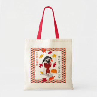Pugkin Spice: Fall Tote Bag Tygkasse