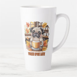 Pugkin Spice Latte – Cute Autumn Pug Coffee Design