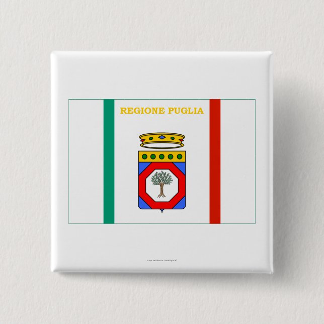 Puglia flagga knapp (Framsida)