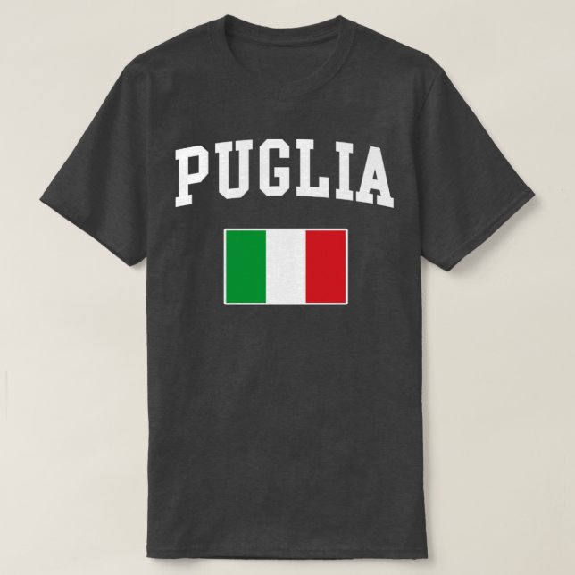 Puglia Italien Flagga Italia Family Gift T Shirt (Design framsida)