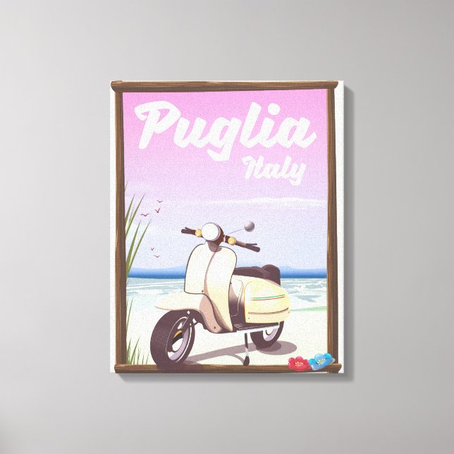 Puglia Italien Resaaffisch, Canvastryck (Framsida)