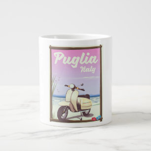 Puglia Italien Travel-affisch. Jumbo Mugg