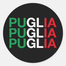 PUGLIA Italienska Flagga
