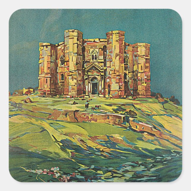 Puglie (Apulien) Fyrkantigt Klistermärke (Framsida)